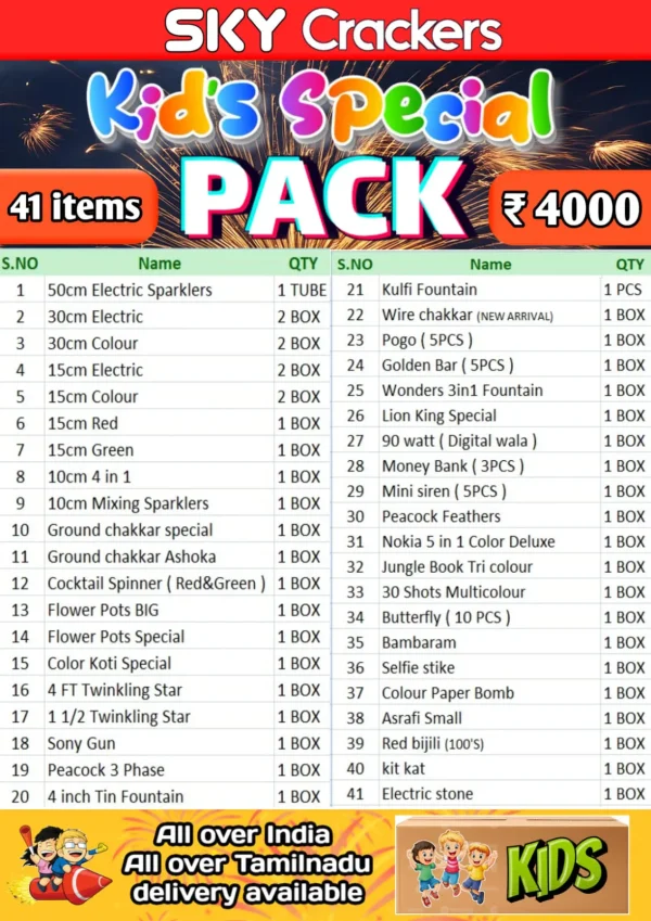 Kids Special Pack (41 Items)